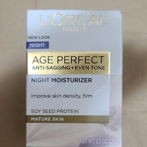 L'Oreal Age Perfect Night Moisturizer - White and Gold